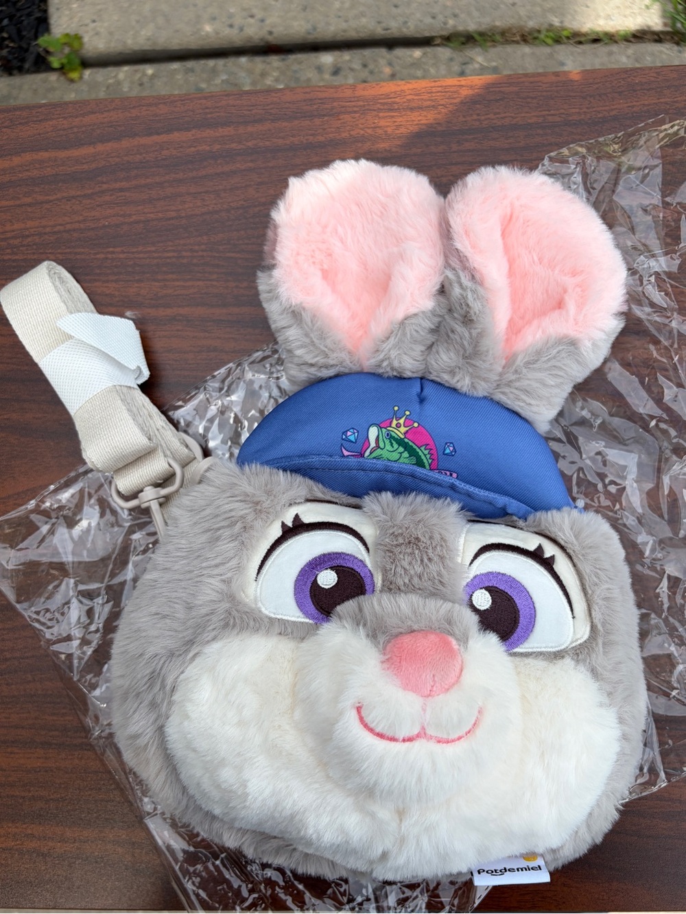Disney Zootopia 2 Judy Hopps Potdemiel Plush Crossbody Shoulder Bag NWT
